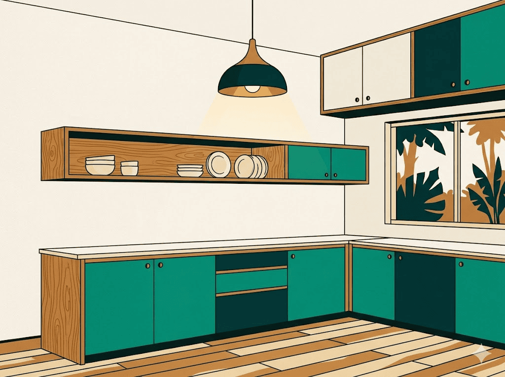 Modular kitchen and fitted joinery in residential interior