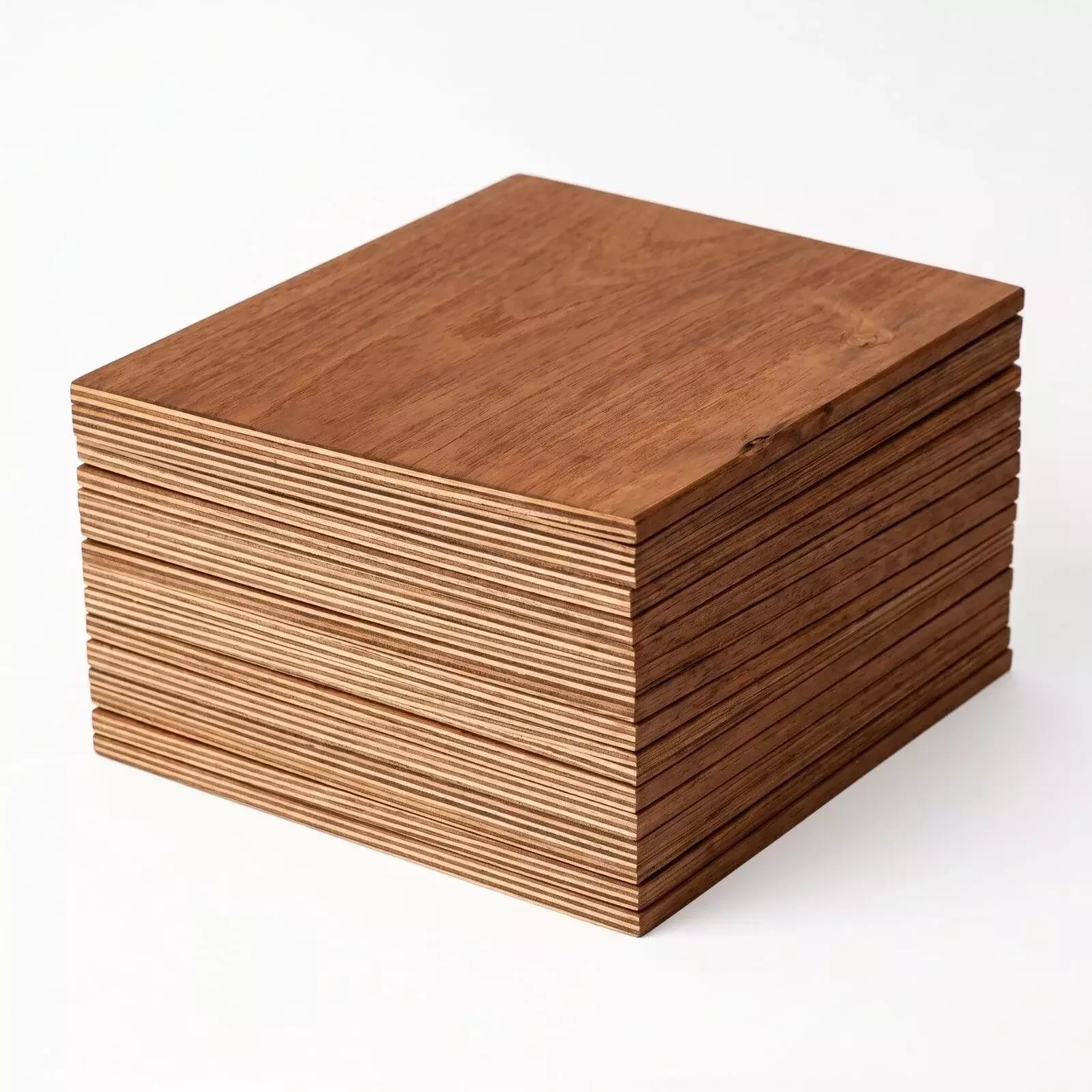 BWR grade hardwood plywood panel face showing keruing veneer grain